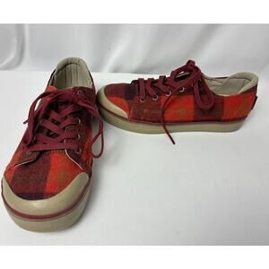 KEEN Elsa III Sneakers Womens 9.5 Red Plaid Fleece Comfort Casual